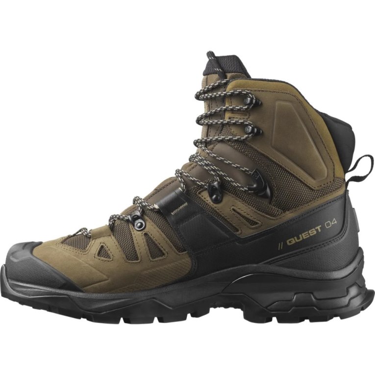 Olive Salomon Quest 4 GTX Men's Hiking Boots | PH 56973L